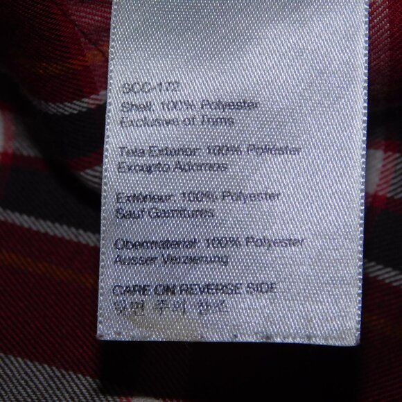 Marmot Mens M Red Black White Plaid Long Sleeve Button Front Shirt - Picture 5 of 11